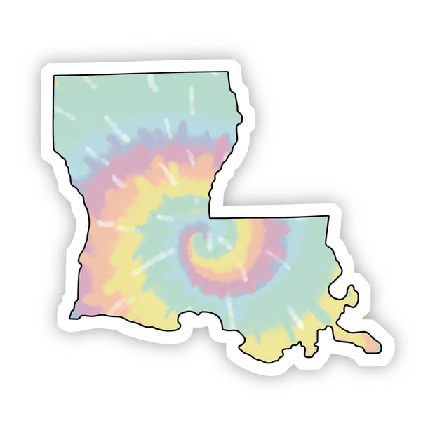 Louisiana Tie-Dye – Vinyl Sticker