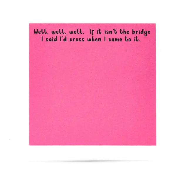 Funny Sticky Notes – “Bridge” Edition – The Bougie Bar