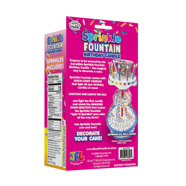 Sprinkle Fountain Birthday Candles