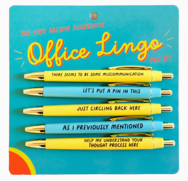 The Very Passive Aggressive Office Lingo Pen Set