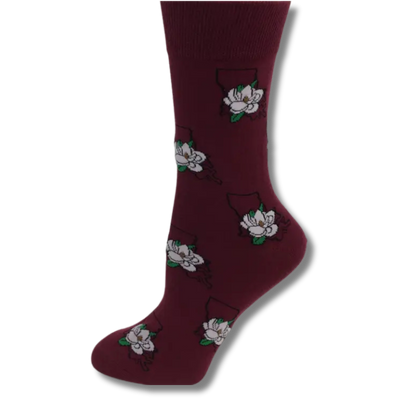 Louisiana State & Magnolia Socks