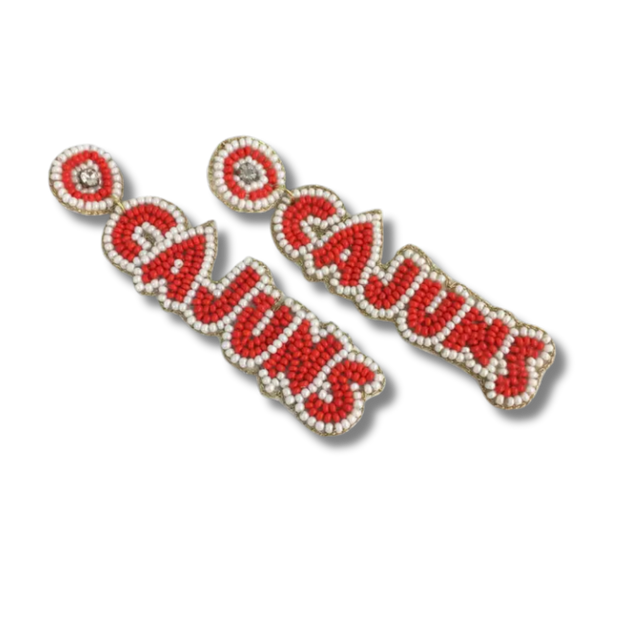 Beaded Cajuns Earrings