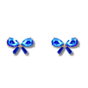 Jeweled Bow Stud Earrings
