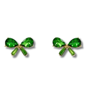 Jeweled Bow Stud Earrings