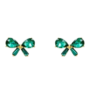 Jeweled Bow Stud Earrings