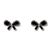 Jeweled Bow Stud Earrings