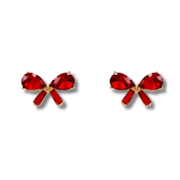 Jeweled Bow Stud Earrings