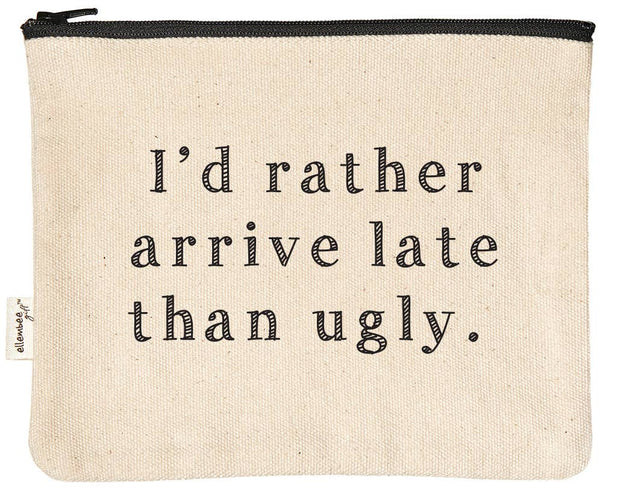 Zipper Pouch – “Arrive Late” Edition