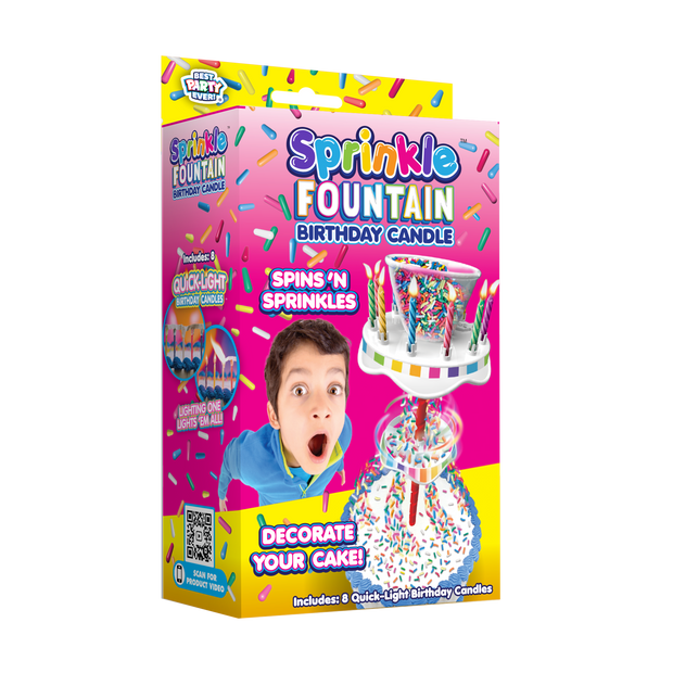 Sprinkle Fountain Birthday Candles