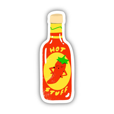 Hot Stuff – Hot Sauce Bottle Vinyl Sticker