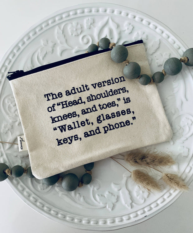 Zipper Pouch – “Adult Version” Edition