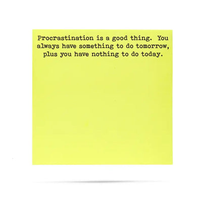 Funny Sticky Notes – “Procrastination” Edition