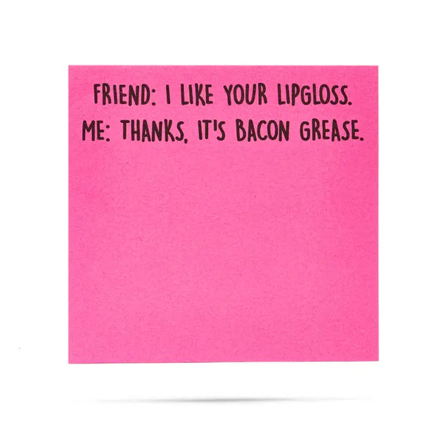 Funny Sticky Notes – “Lip Gloss” Edition – The Bougie Bar