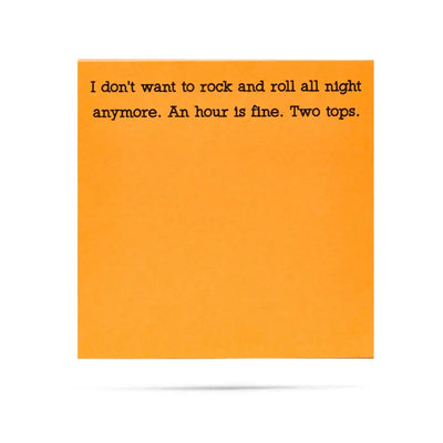 Funny Sticky Notes – “Rock and Roll” Edition
