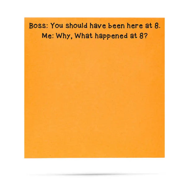 Funny Sticky Notes – “8AM” Edition