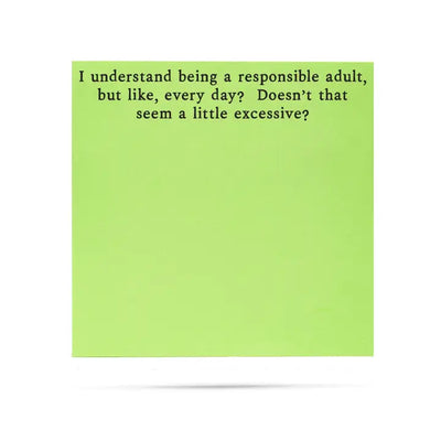 Funny Sticky Notes – “Responsible Adult” Edition